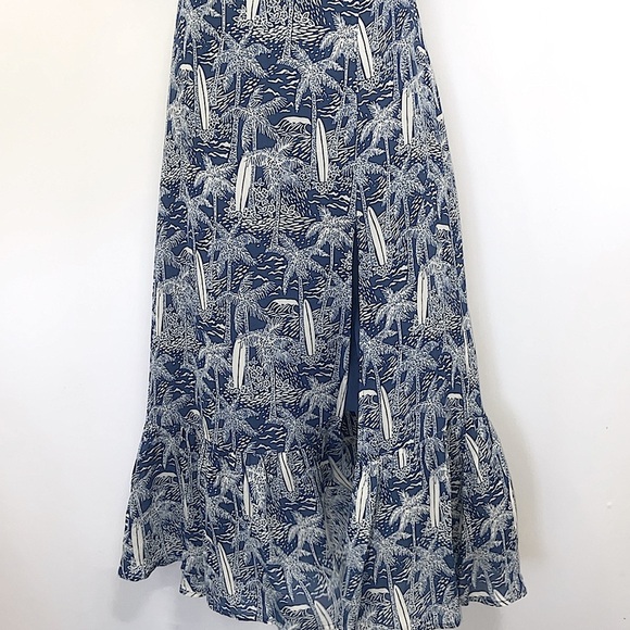 Reformation Dress “Nantre” Bali Blue Sz4 Please note the measurements Nwot - Picture 4 of 8